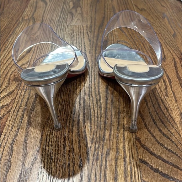 Christian Louboutin Silver Women's Heels Size 9 - Picture 4 of 8